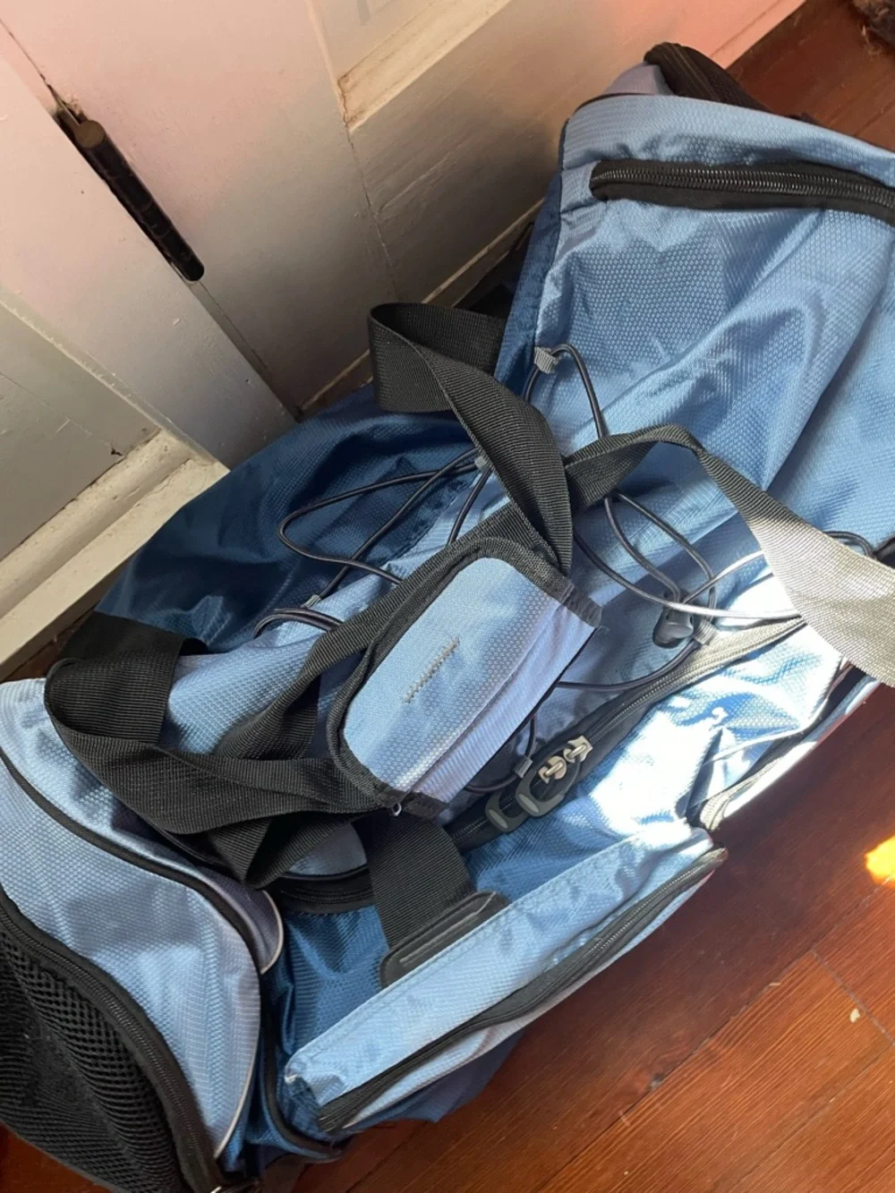 Eddie Bauer Blue Travel Duffel with Multiple Compartments